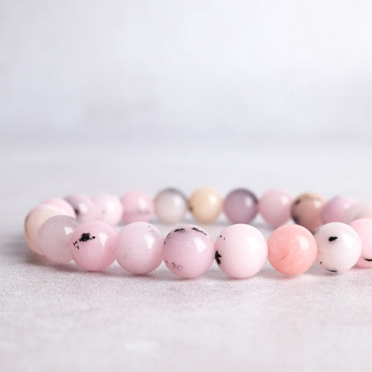 Pink Opal Bracelet | Pink Opal Stretch Bracelet