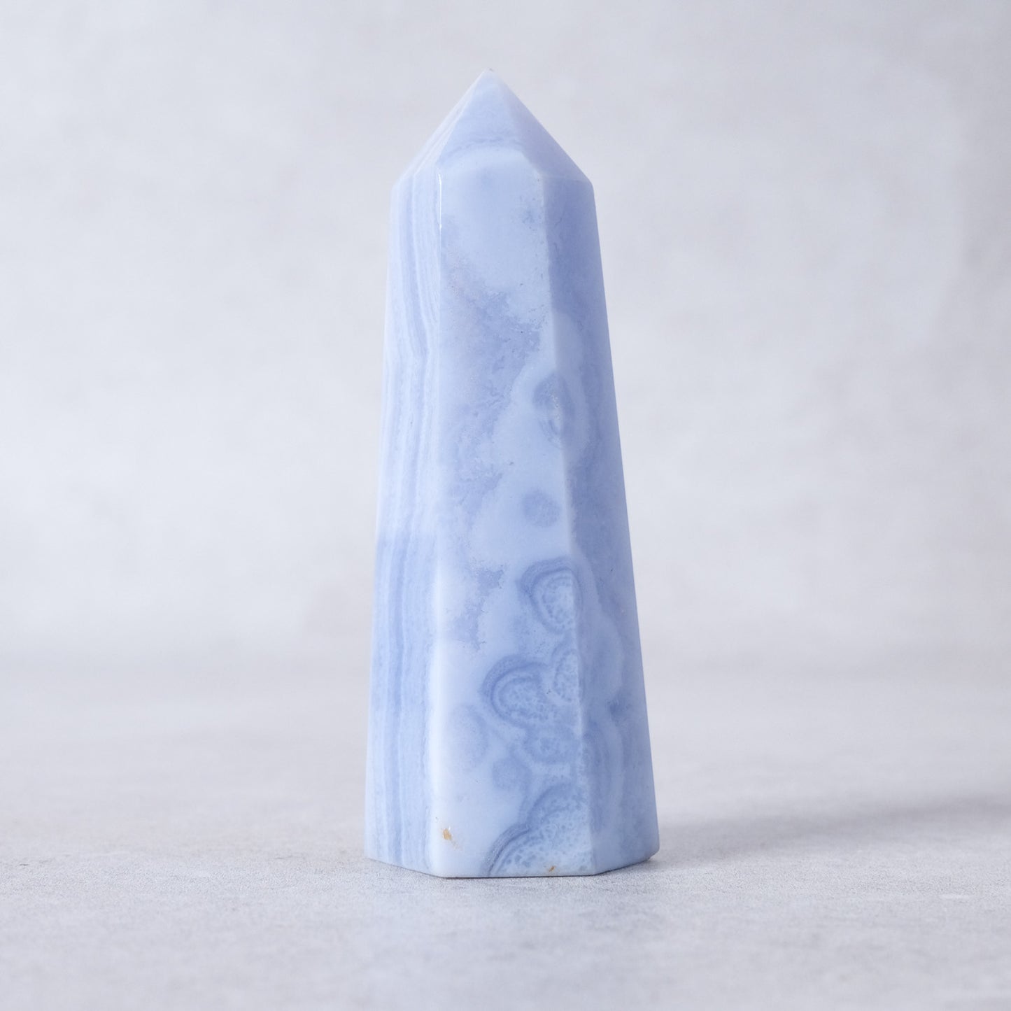 Blue Lace Agate Point | Blue Lace Agate Crystal Tower