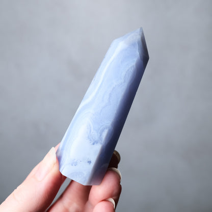 Blue Lace Agate Point | Blue Lace Agate Crystal Tower