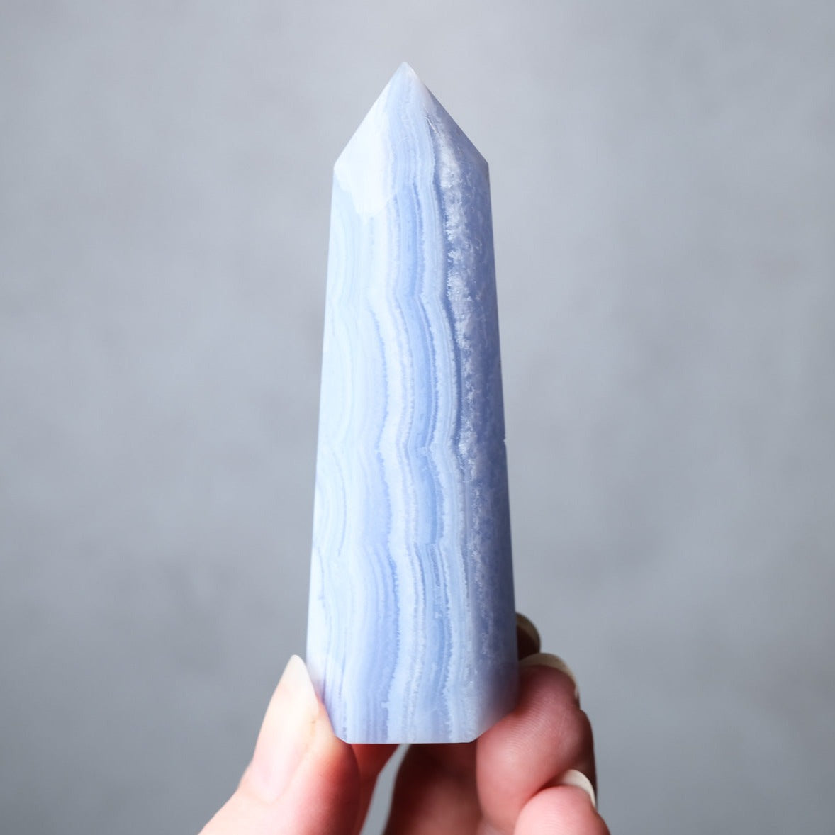 Blue Lace Agate Point | Blue Lace Agate Crystal Tower