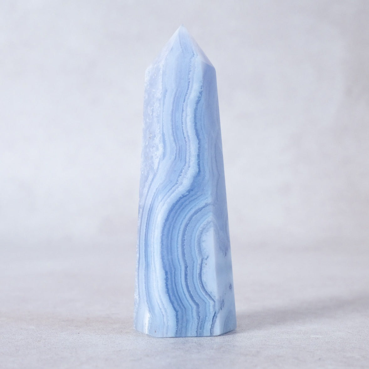 Blue Lace Agate Point | Blue Lace Agate Crystal Tower