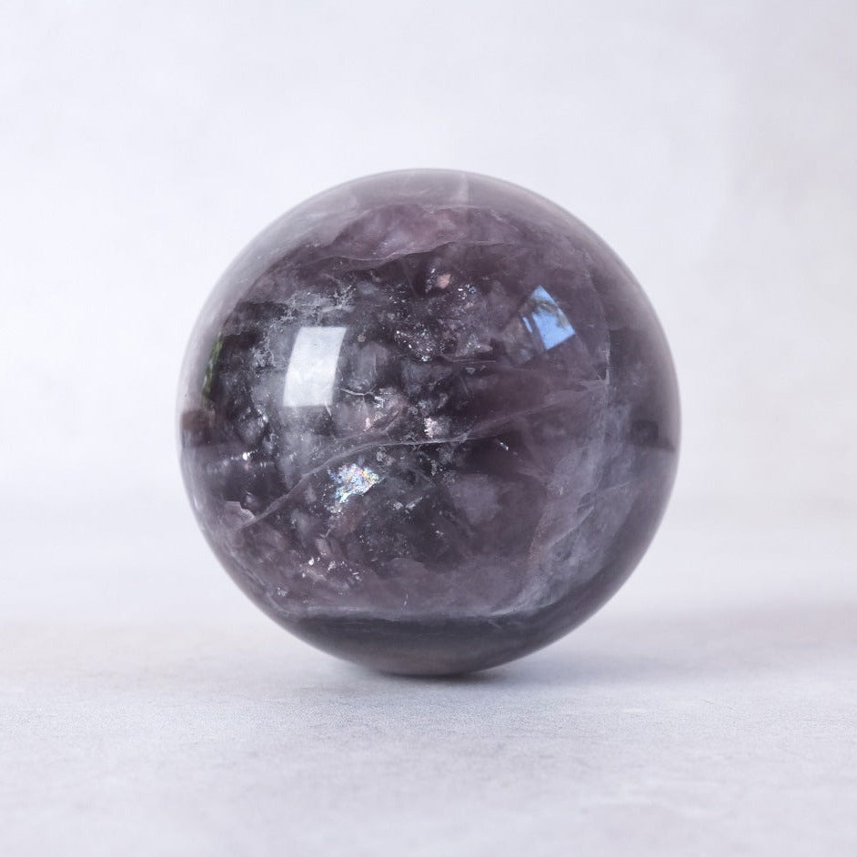 Mica Fluorite Sphere | Flashy Mica & Fluorite Crystal Sphere