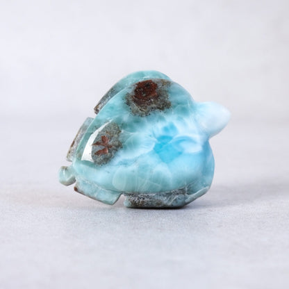 Larimar Turtle Carving | Crystal Animal | Crystal Turtle