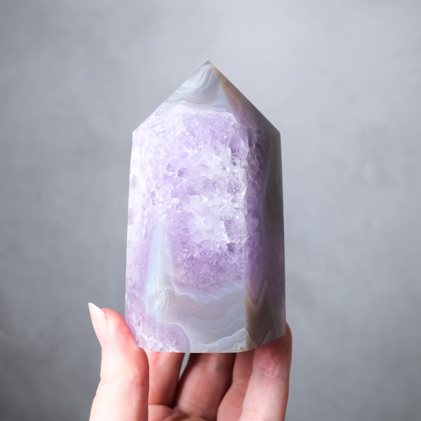 Amethyst & Agate Geode Tower
