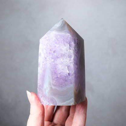 Amethyst & Agate Geode Tower
