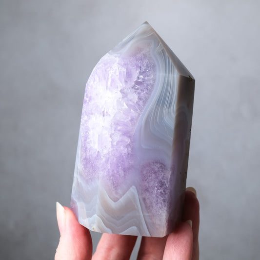Amethyst & Agate Geode Tower