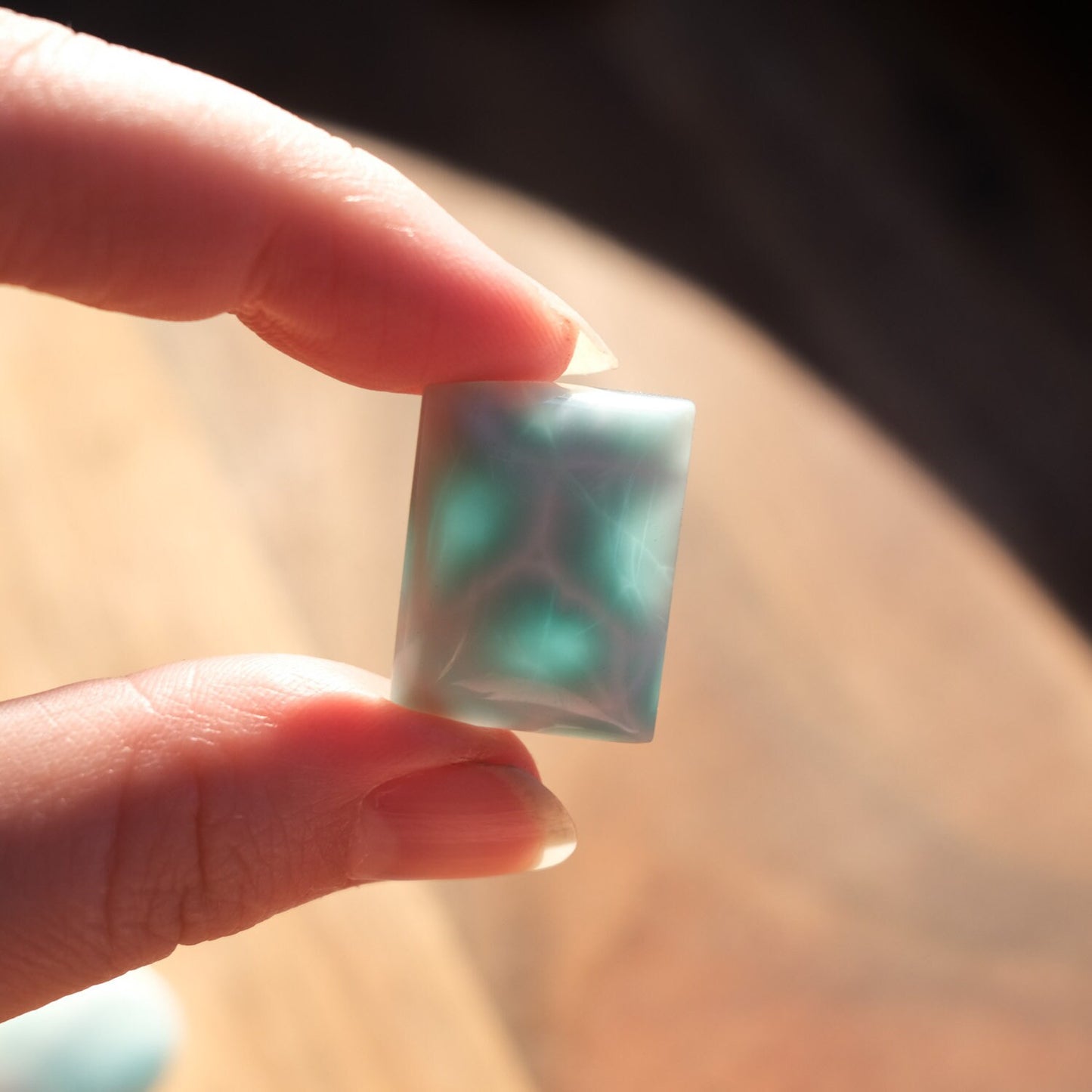 Amazing Quality Larimar Cabochons | Turtleback Larimar Crystal