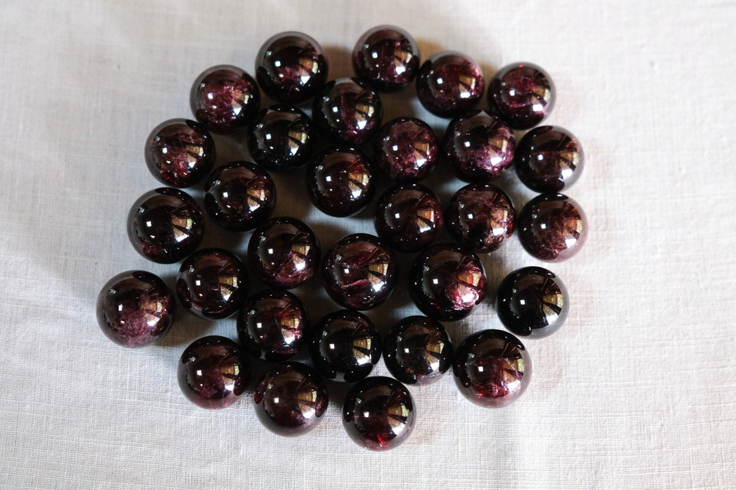 Garnet Crystal Spheres | Flashy Red Garnet