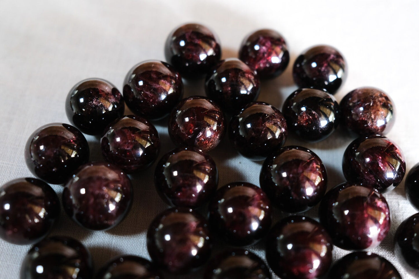 Garnet Crystal Spheres | Flashy Red Garnet