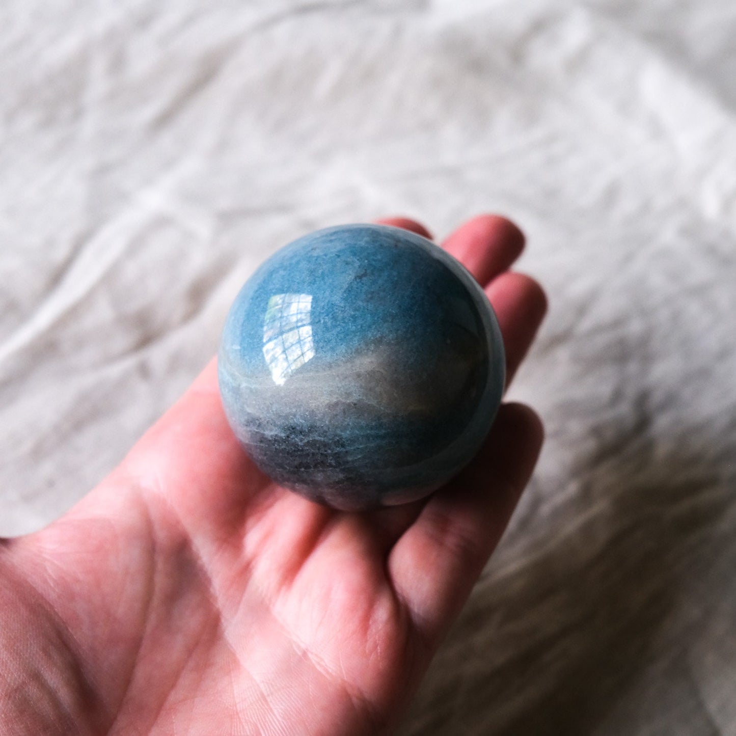 Trolleite Crystal Sphere | Blue Trolleite Sphere