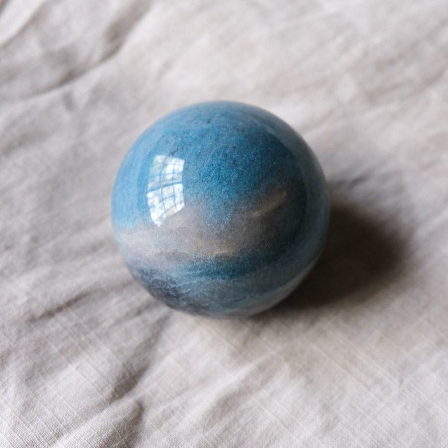 Trolleite Crystal Sphere | Blue Trolleite Sphere