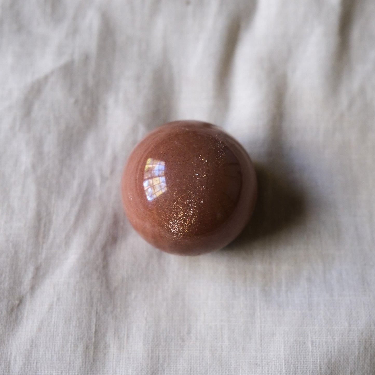 Moonstone + Sunstone Crystal Sphere