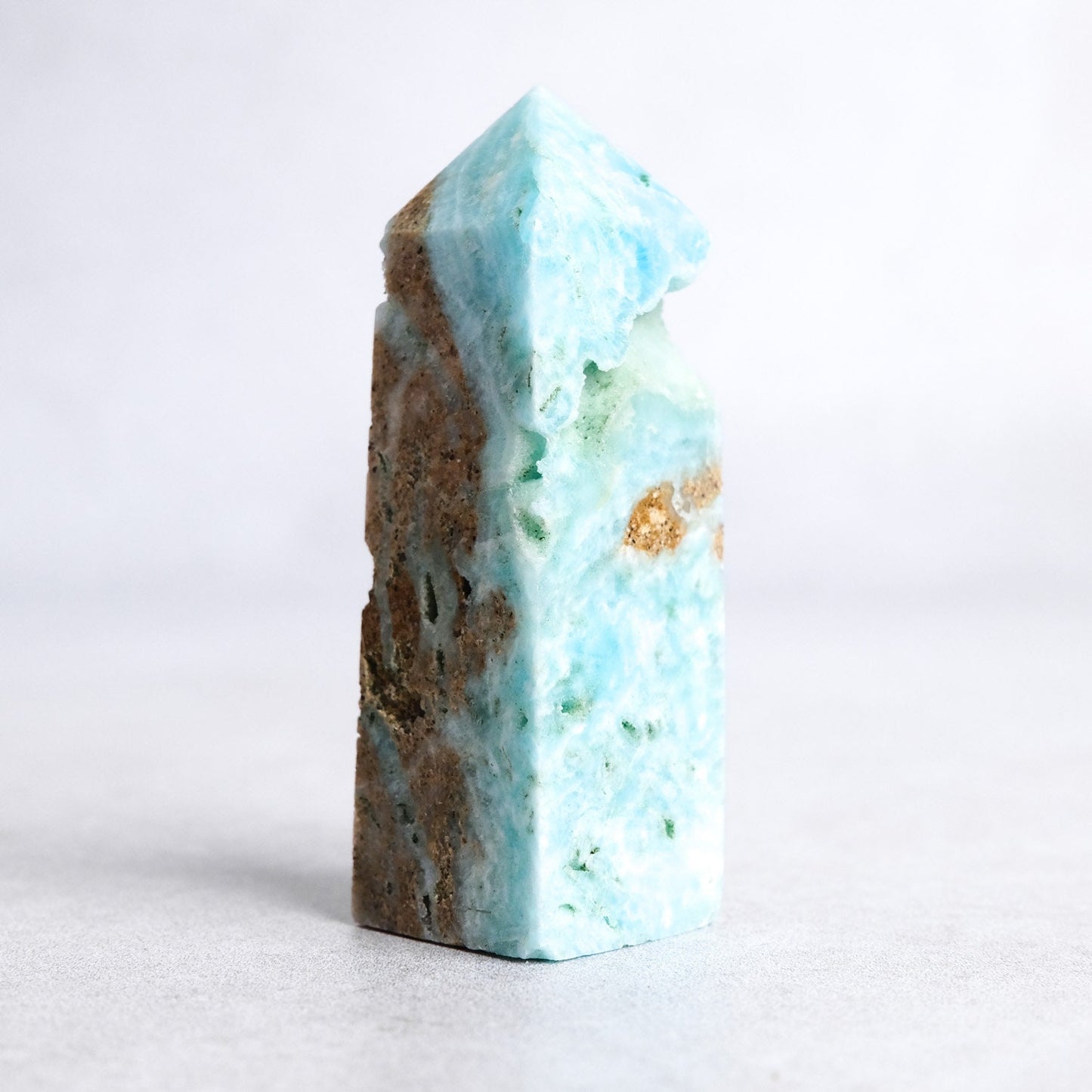 Blue Aragonite Crystal Obelisk